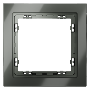 Рамка стеклянная VOLTUM S70, на 1 пост, титан, стекло, VLS110106 Рамка стеклянная VOLTUM S70, на 1 пост, титан, стекло, VLS110106